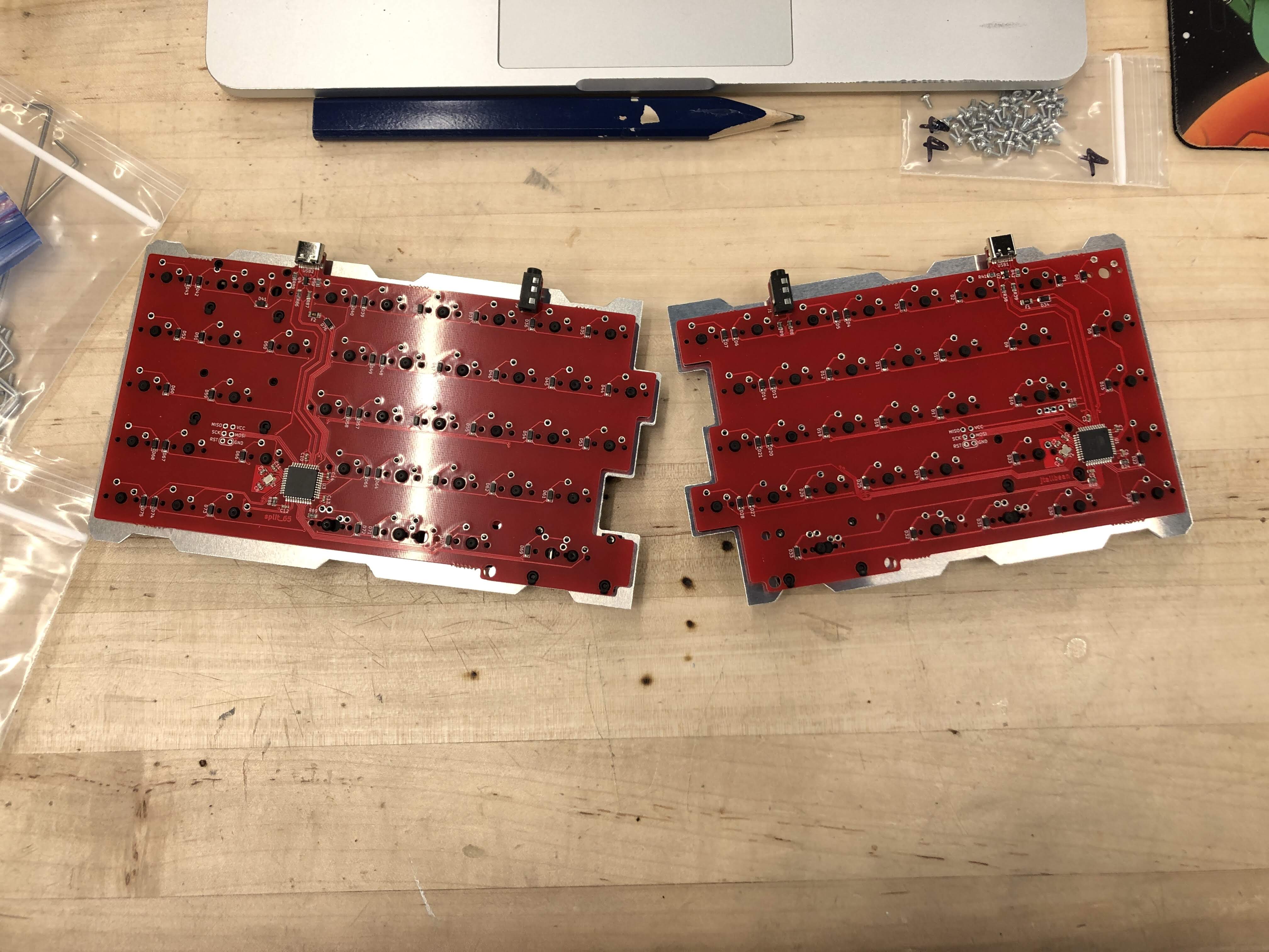 split keyboard pcb